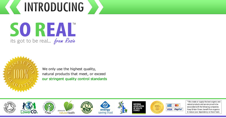 SoReal strive toward 100% natural and no chemical products, soreal products are so real
